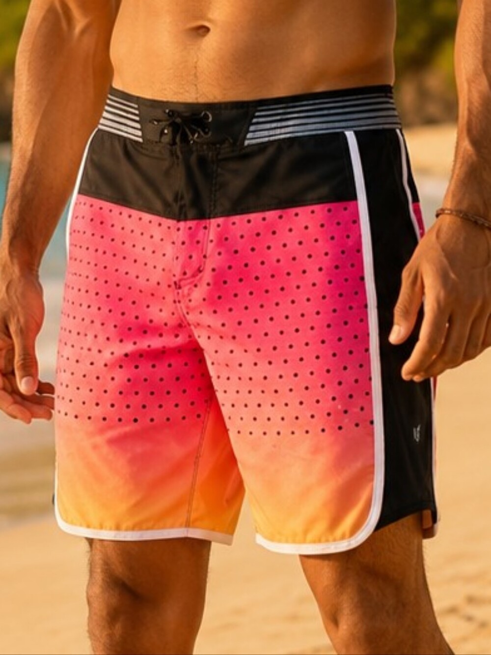 Hurley Phantom Hyperweave Motion Reef Board Shorts Pink Sunset 34